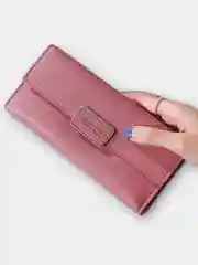 Фуксия женский кошелек Forever Young из экокожи, на кнопке