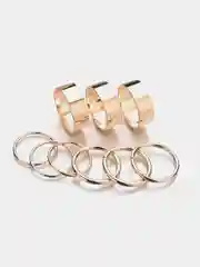 Золотой набор колец Must have, 2 цвета