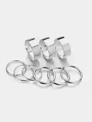 Серебряный набор колец Must have, 2 цвета