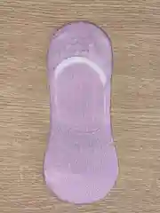 Розовый носки-следки хлопковые с люрексом