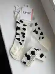 Белый короткие женские носки