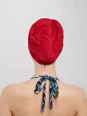 Бордовый шапочка для плавания