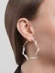 Золотой круглые серьги с жемчугом, набор из 6 пар