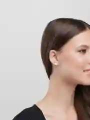 Белый серьги-гвоздики Swarovski (квадрат), Xuping