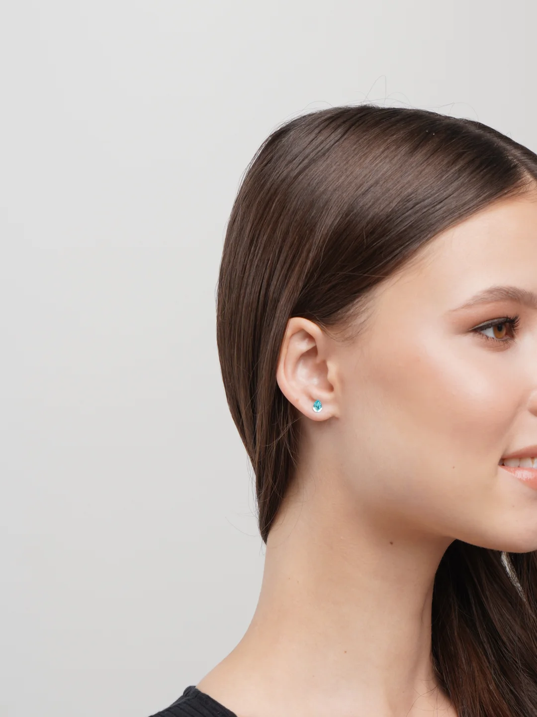 Багровый серьги-гвоздики Swarovski Xuping
