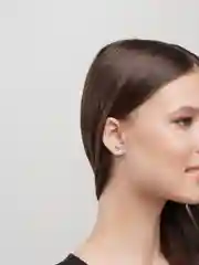 Багровый серьги-гвоздики Swarovski Xuping