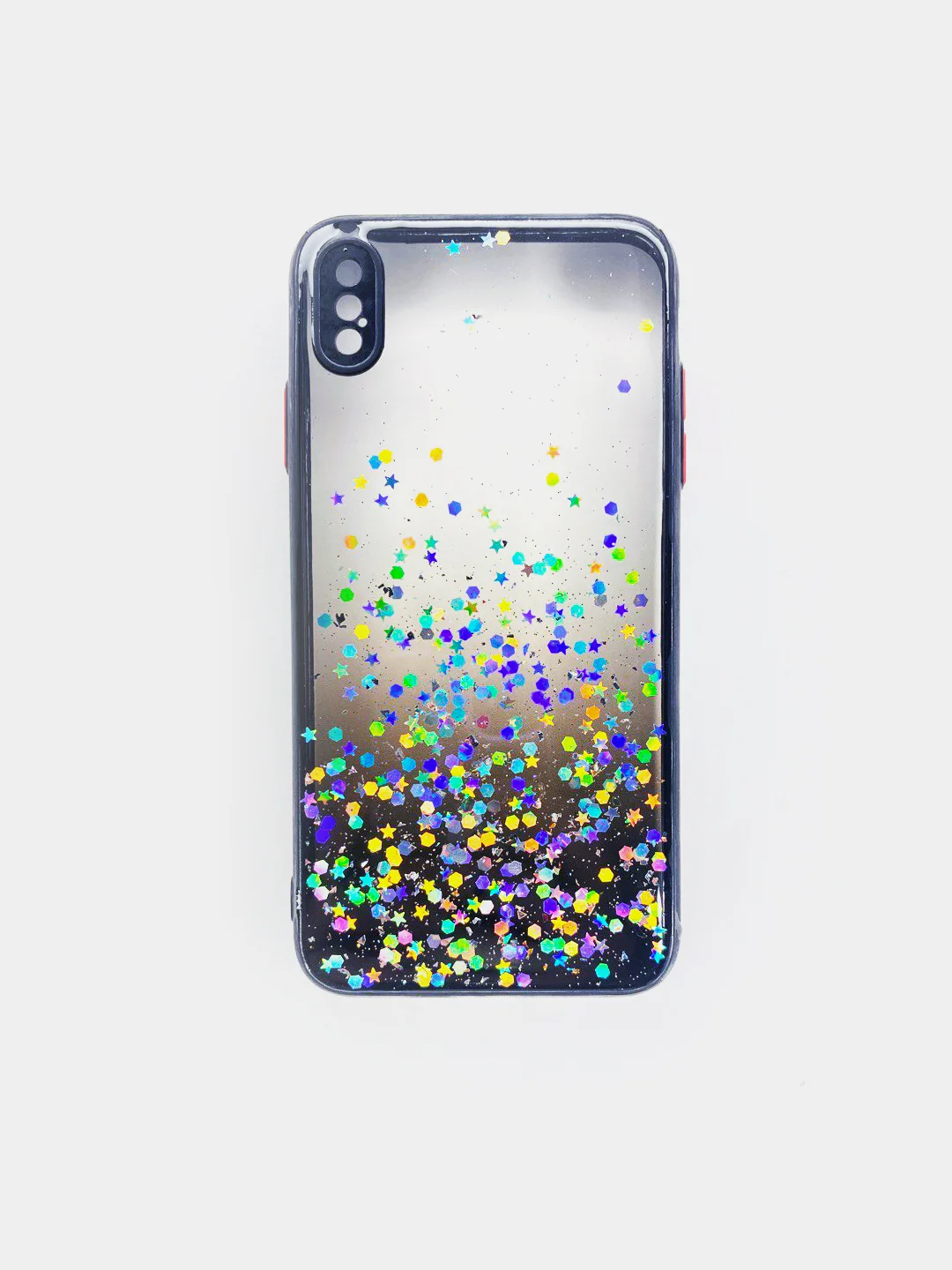 Бирюзовый чехол для Iphone XS Max, с блестками, силиконовый