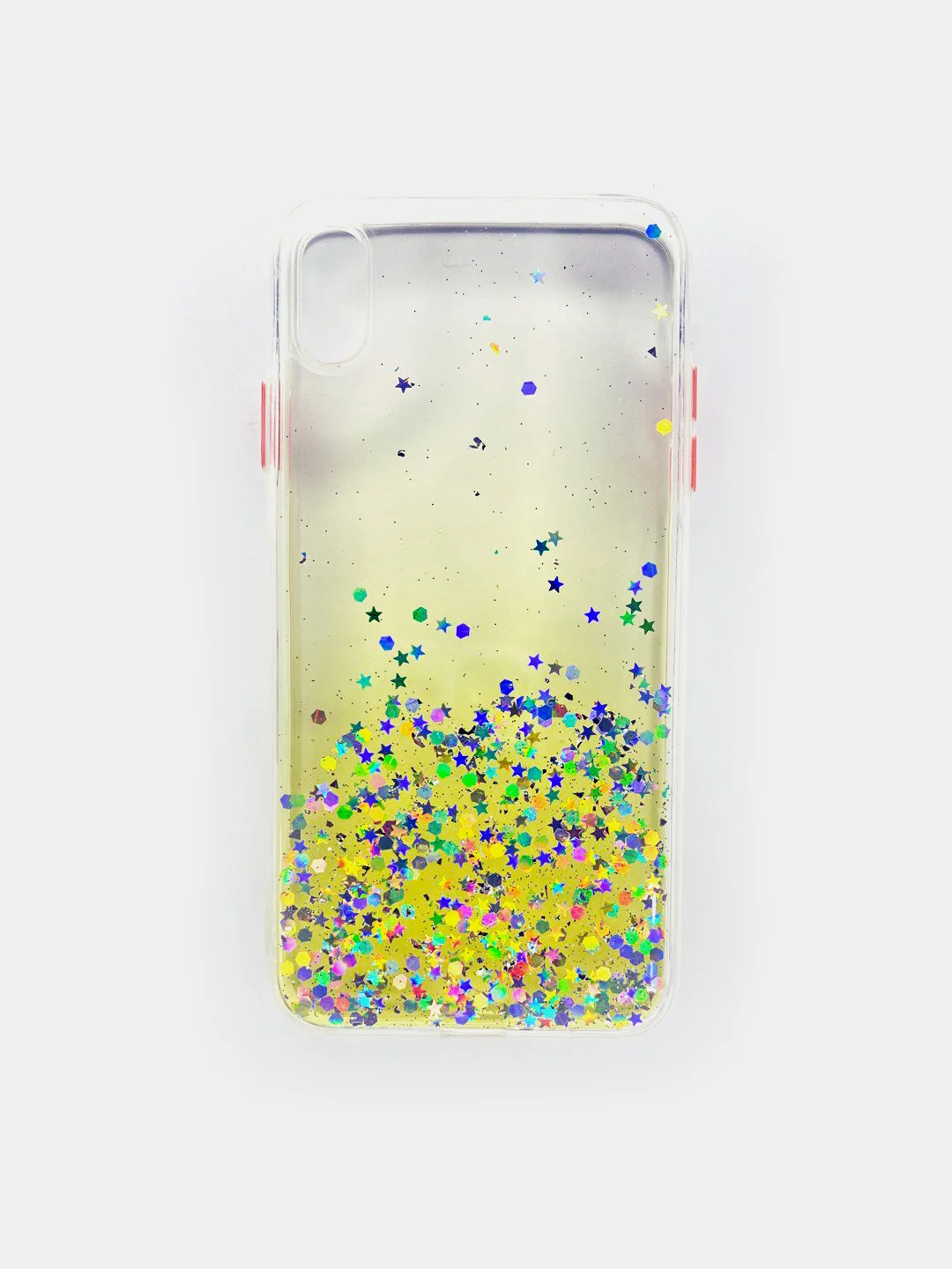 Бирюзовый чехол для Iphone XS Max, с блестками, силиконовый