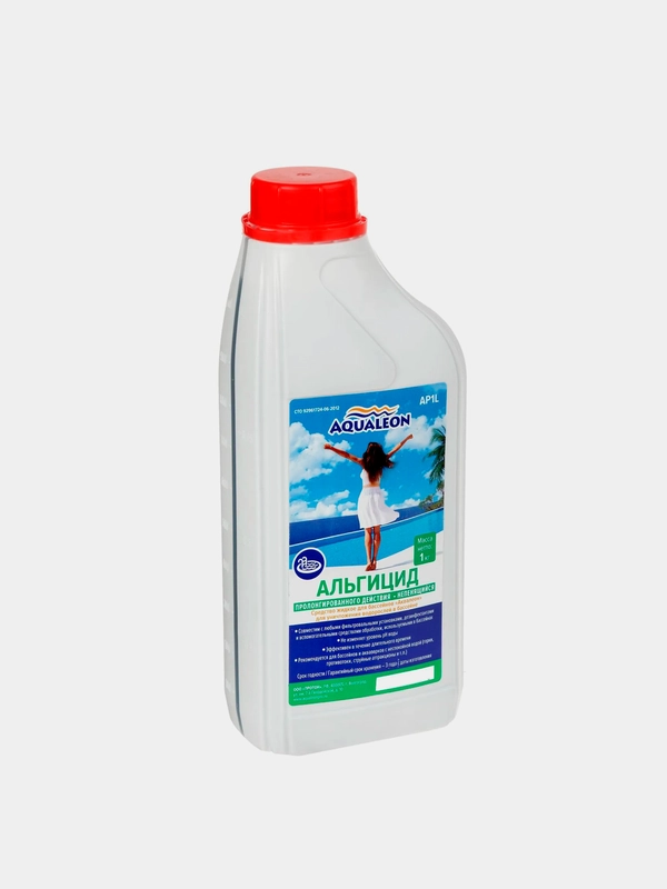 Альгицид Aqualeon непенящийся пролонгированного действия, 1 л (1 кг)