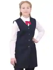 Школьный классический жилет для девочки ВИД