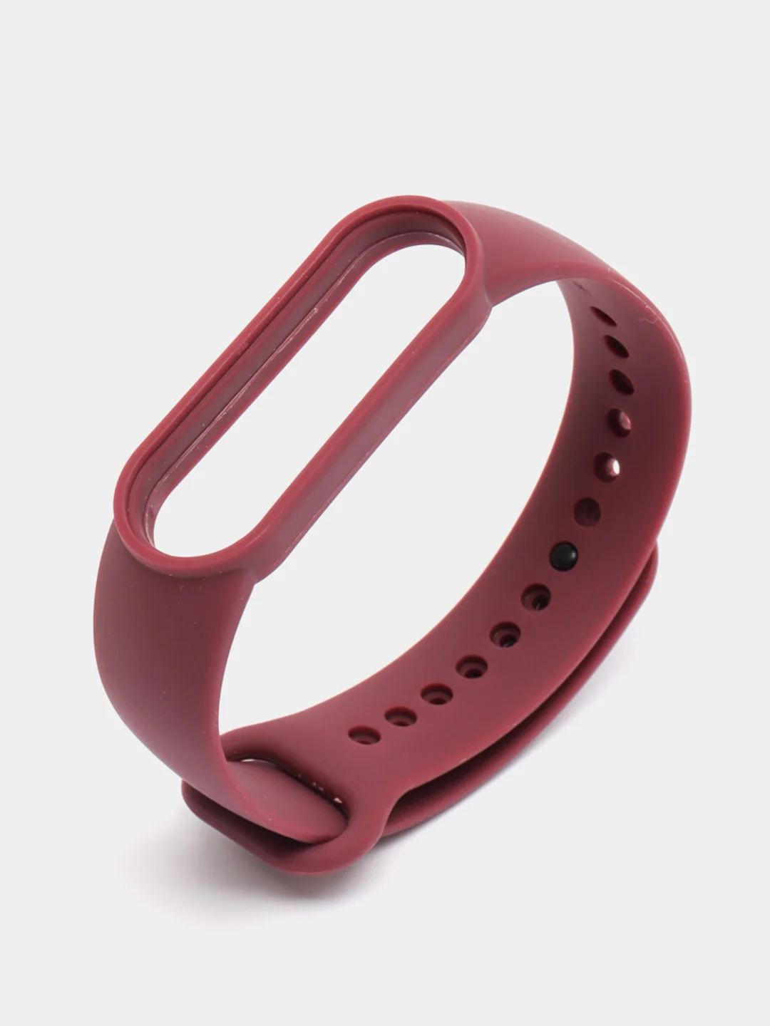 Багровый ремешок для Xiaomi Mi Band 5 / Mi Band 6 Mijobs силиконовый ми бэнд
