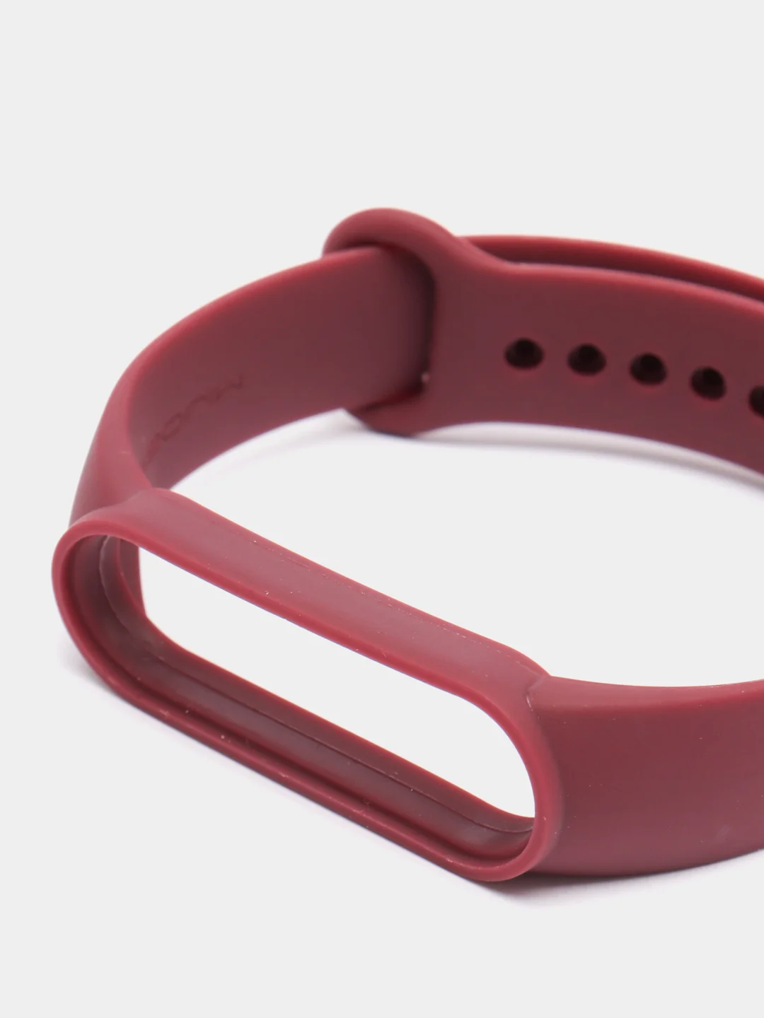 Багровый ремешок для Xiaomi Mi Band 5 / Mi Band 6 Mijobs силиконовый ми бэнд