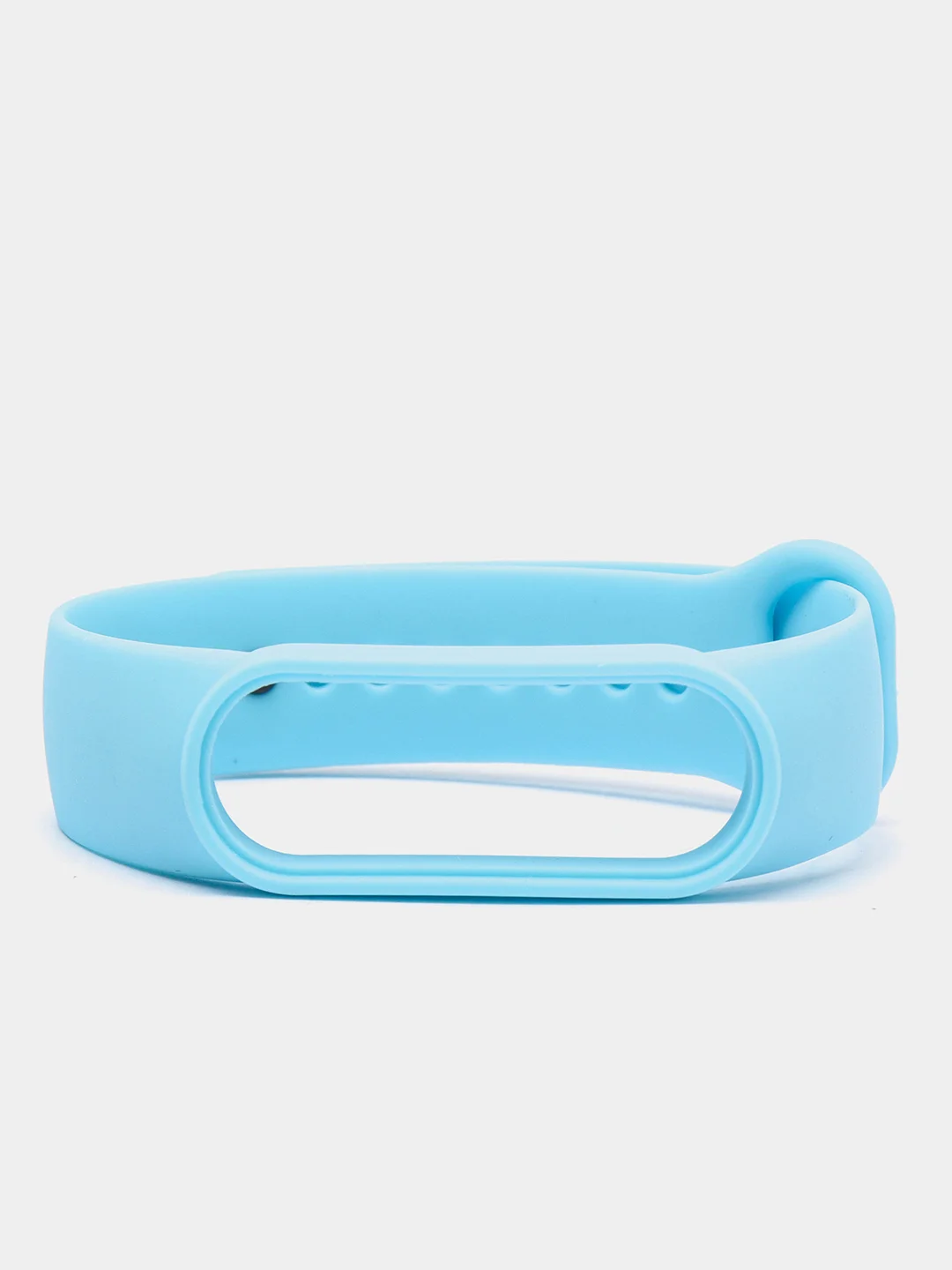 Голубой ремешок для Xiaomi Mi Band 5 / Mi Band 6 Mijobs силиконовый ми бэнд