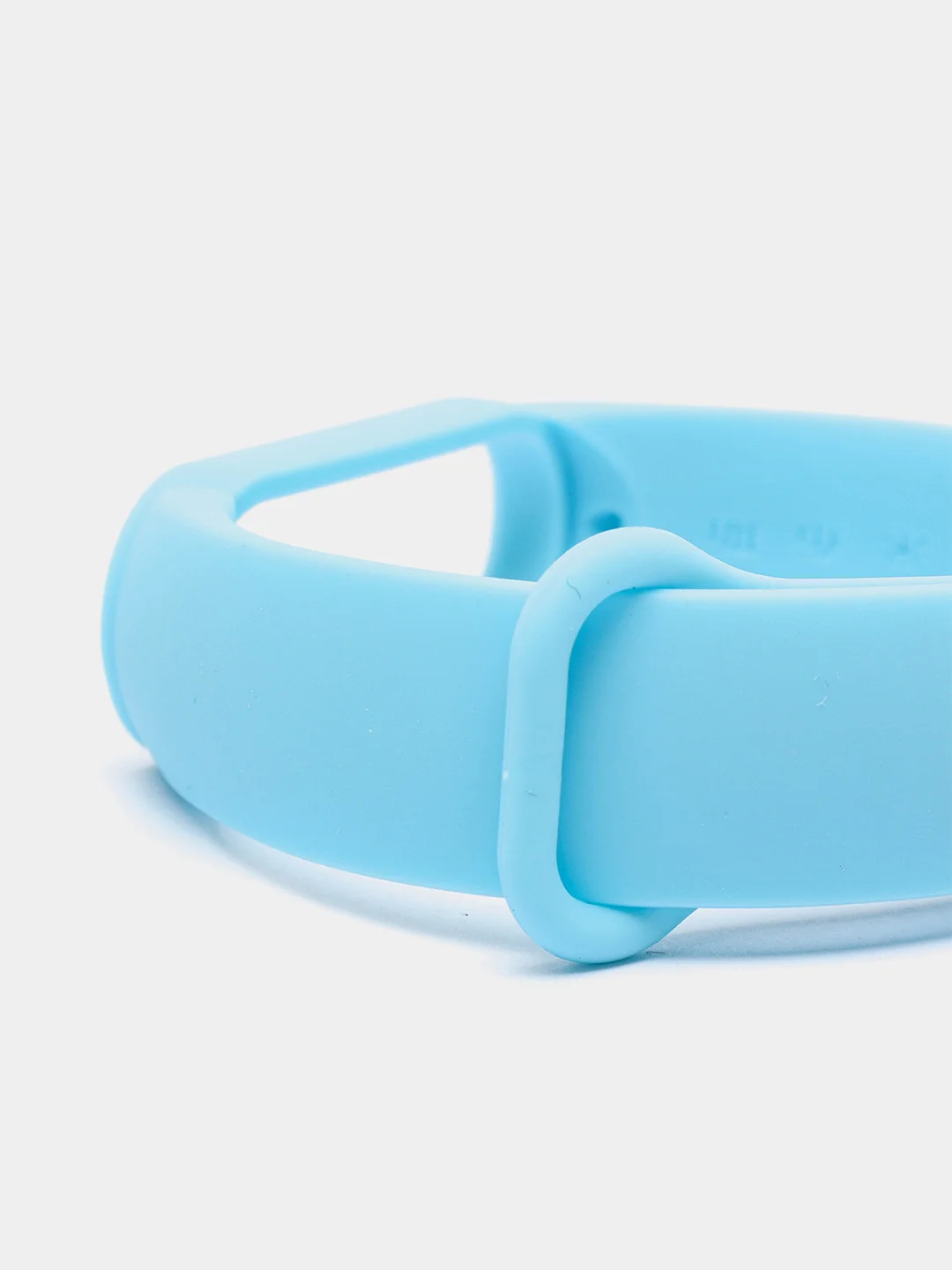 Голубой ремешок для Xiaomi Mi Band 5 / Mi Band 6 Mijobs силиконовый ми бэнд