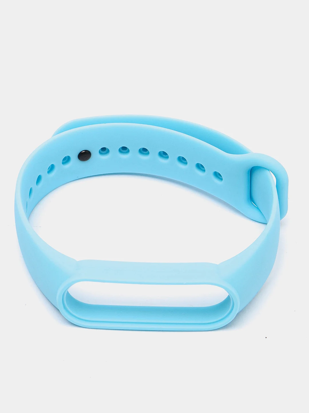 Голубой ремешок для Xiaomi Mi Band 5 / Mi Band 6 Mijobs силиконовый ми бэнд