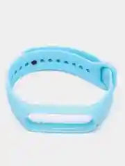 Голубой ремешок для Xiaomi Mi Band 5 / Mi Band 6 Mijobs силиконовый ми бэнд