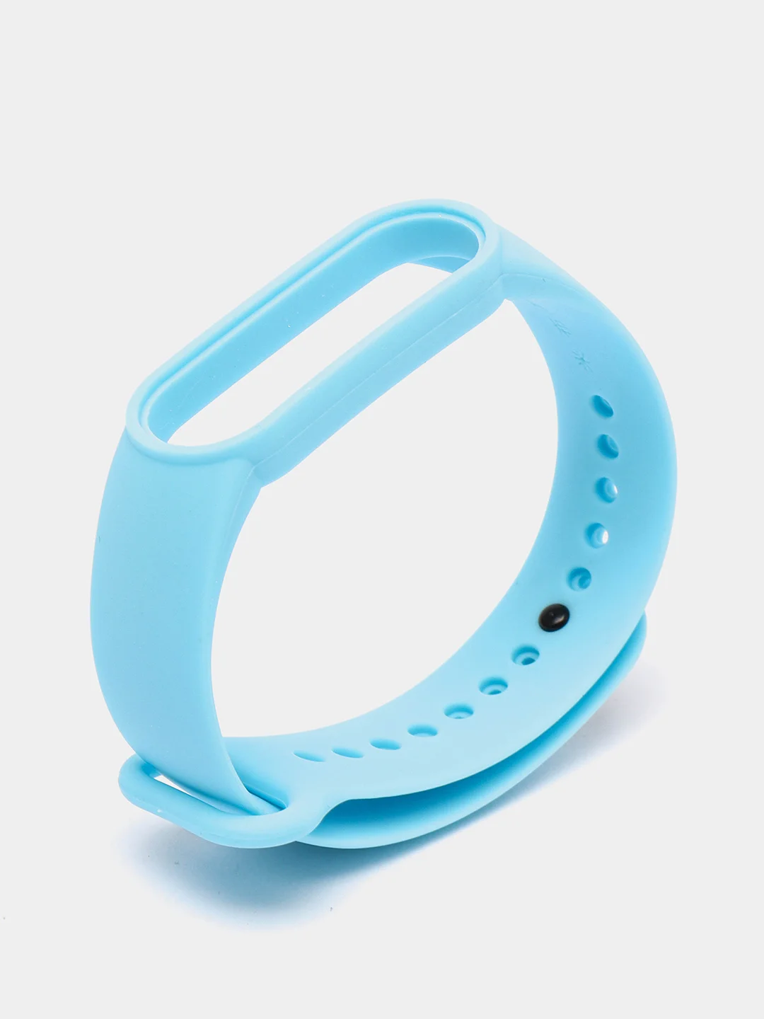Голубой ремешок для Xiaomi Mi Band 5 / Mi Band 6 Mijobs силиконовый ми бэнд