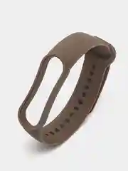 Коричневый ремешок для Xiaomi Mi Band 5 / Mi Band 6 Mijobs силиконовый ми бэнд