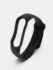 Черный ремешок для Xiaomi Mi Band 5 / Mi Band 6 Mijobs силиконовый ми бэнд