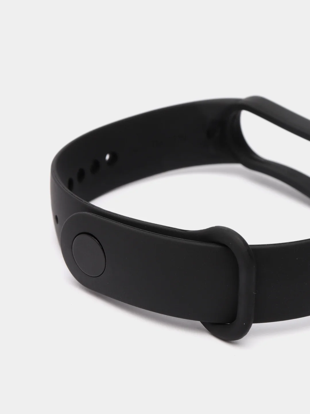 Черный ремешок для Xiaomi Mi Band 5 / Mi Band 6 Mijobs силиконовый ми бэнд