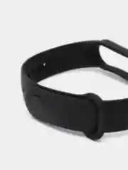 Черный ремешок для Xiaomi Mi Band 5 / Mi Band 6 Mijobs силиконовый ми бэнд