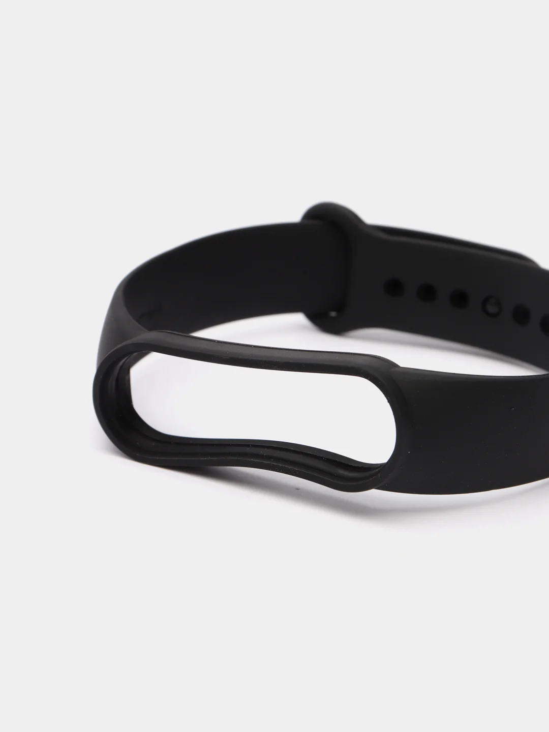 Черный ремешок для Xiaomi Mi Band 5 / Mi Band 6 Mijobs силиконовый ми бэнд