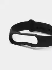 Черный ремешок для Xiaomi Mi Band 5 / Mi Band 6 Mijobs силиконовый ми бэнд