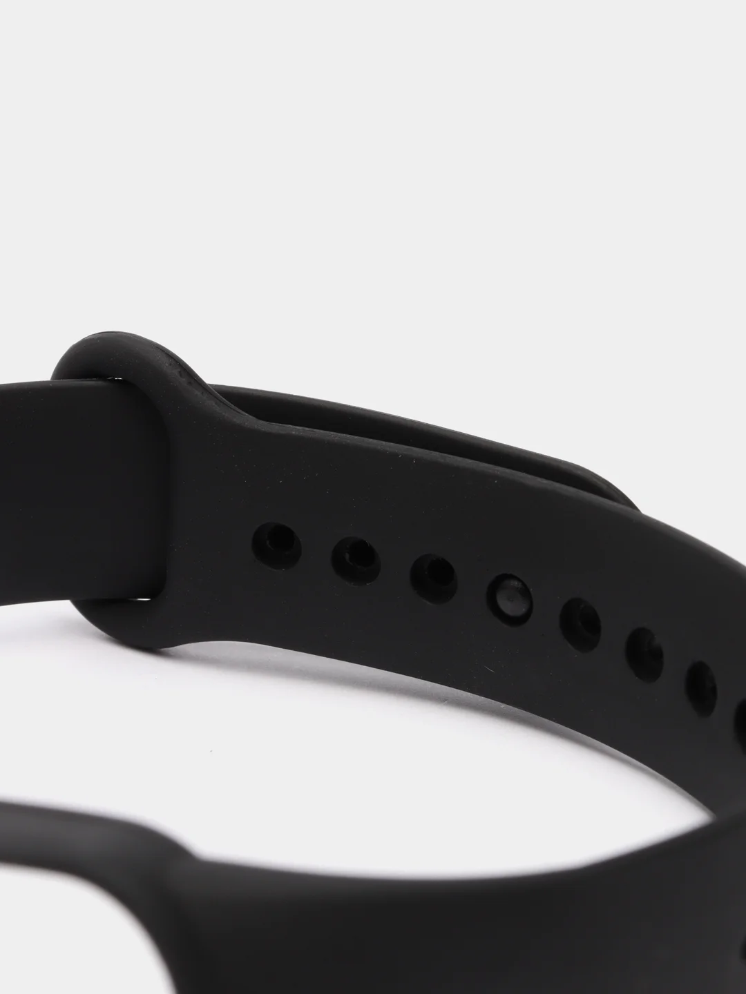 Черный ремешок для Xiaomi Mi Band 5 / Mi Band 6 Mijobs силиконовый ми бэнд