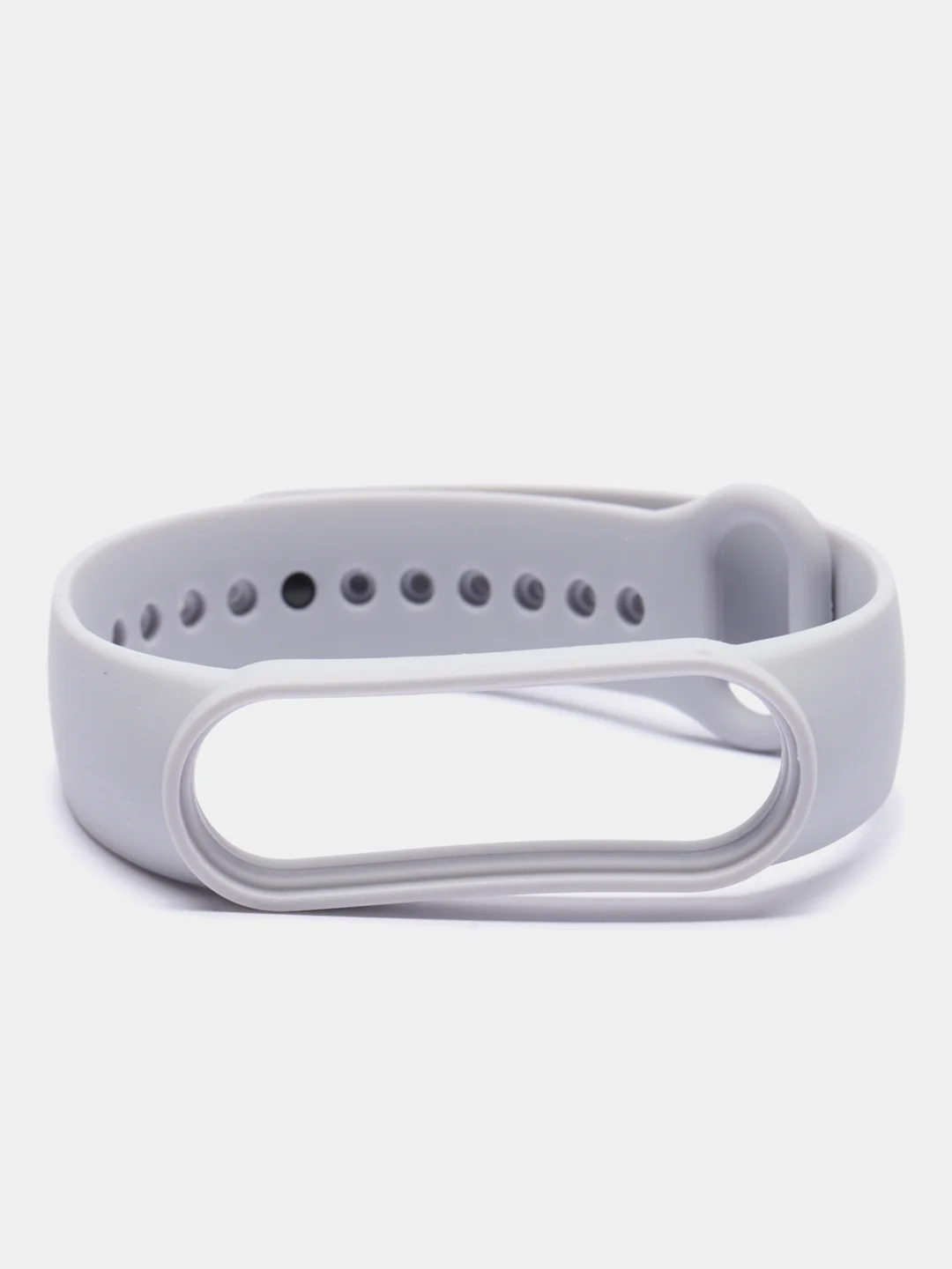 Серый ремешок для Xiaomi Mi Band 5 / Mi Band 6 Mijobs силиконовый ми бэнд