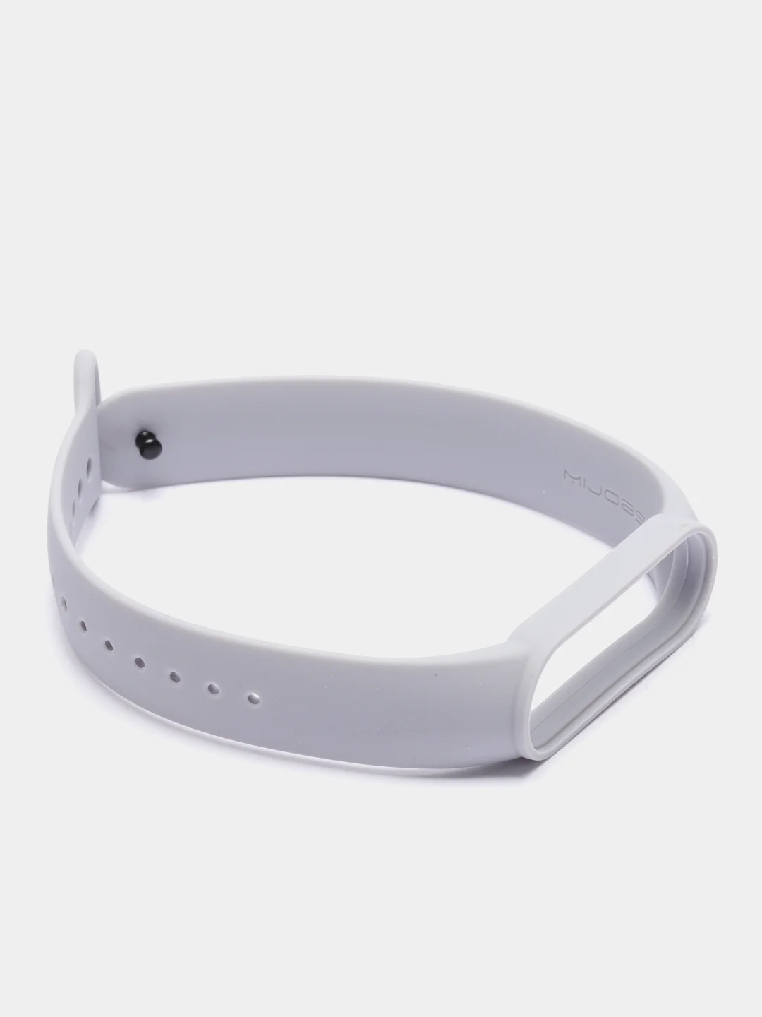 Серый ремешок для Xiaomi Mi Band 5 / Mi Band 6 Mijobs силиконовый ми бэнд
