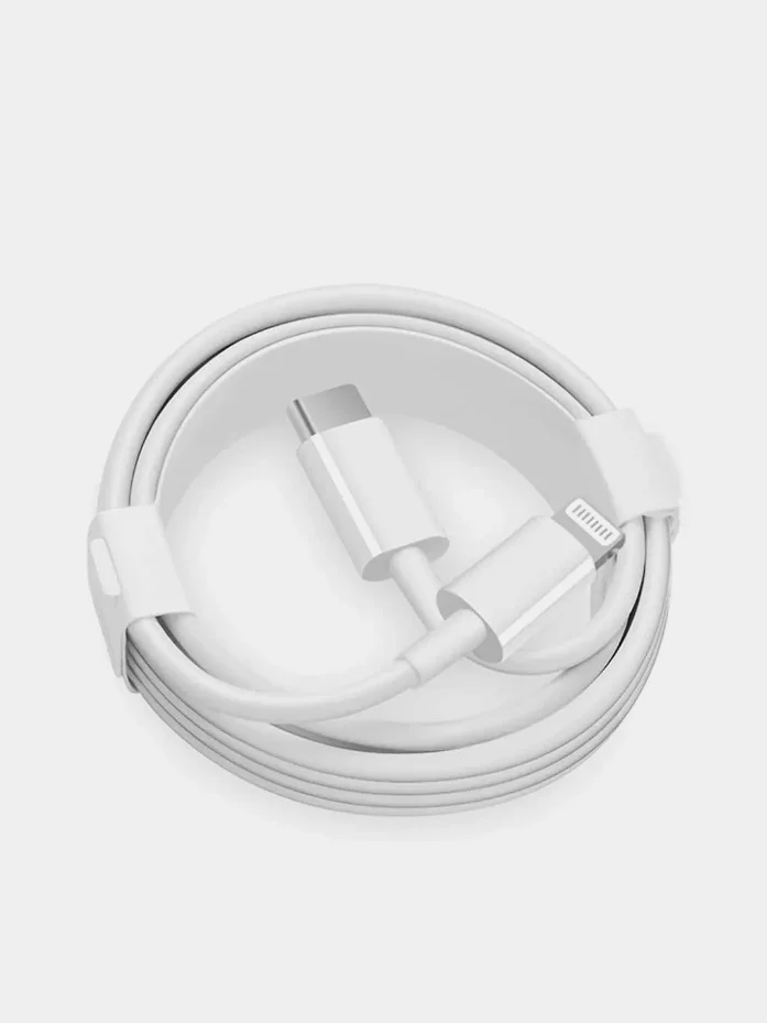Зарядное устройство для iPhone, блок Type-C, PD, 20W, Lightning в комплекте