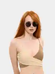 Черный круглые солнцезащитные очки Mirsee