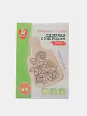 Голубой доски для выжигания с рисунком