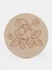 Алый доски для выжигания с рисунком