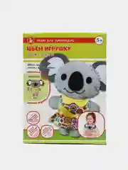 Серый набор для шитья "Мягкая игрушка своими руками" Лисичка, Мишка, Зайчик