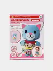 Голубой набор для шитья "Мягкая игрушка своими руками" Лисичка, Мишка, Зайчик