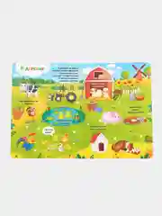 Книги картонные, с окошками, 4 темы