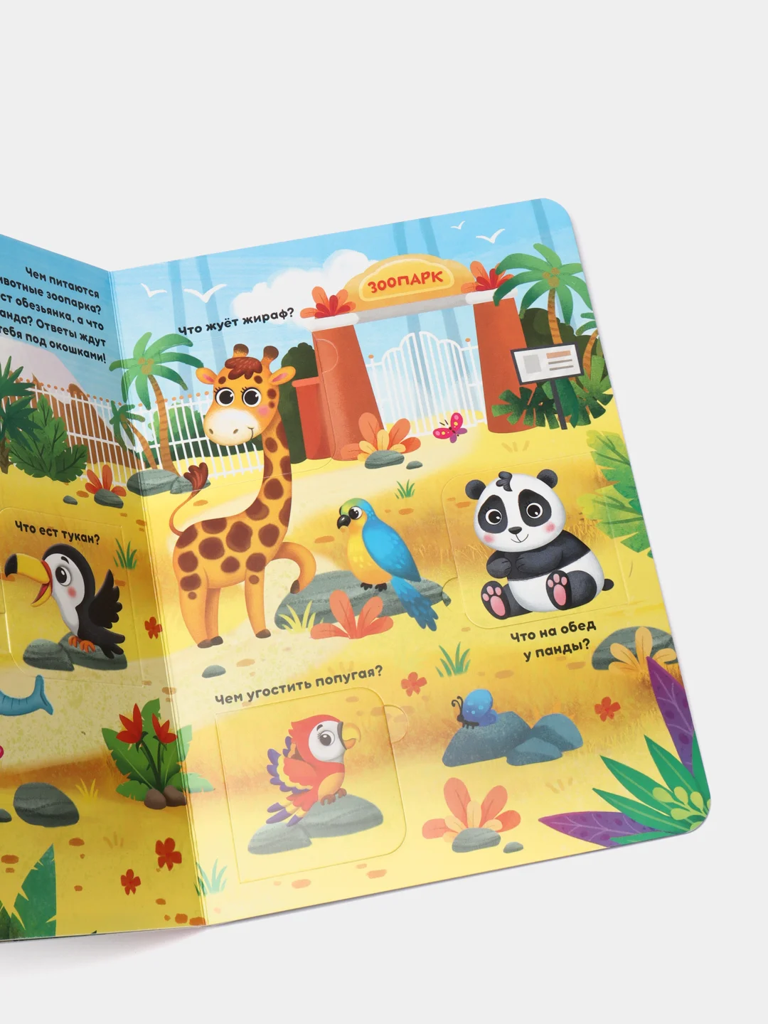Книги картонные, с окошками, 4 темы