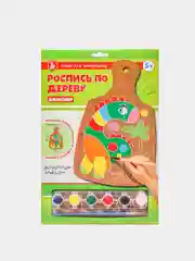 Зеленый раскраска на доске "Животные": Котик, Единорог, Лев, Фламинго, Жираф