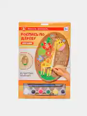 Манго раскраска на доске "Животные": Котик, Единорог, Лев, Фламинго, Жираф