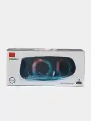 Красный колонка Bluetooth портативная со светомузыкой RGB
