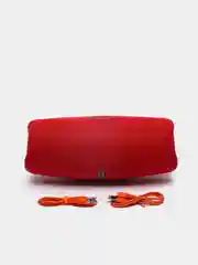 Красный колонка Bluetooth портативная со светомузыкой RGB