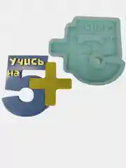 Силиконовая форма "Учись на 5+" молд для шоколада