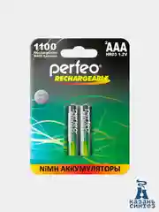 Батарейки аккумуляторные Perfeo, мизинчиковые AAA / HR3, 2 штуки