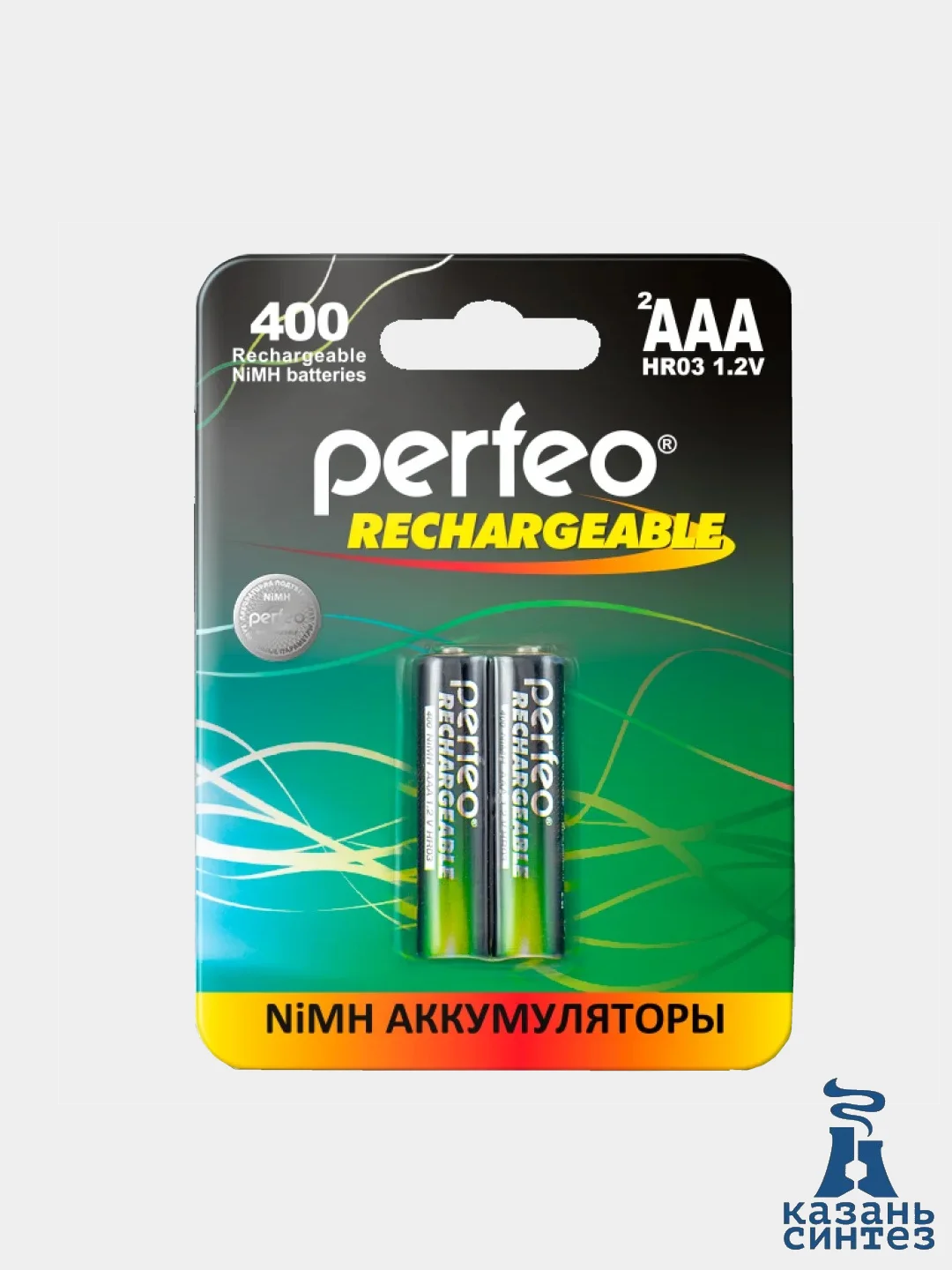 Батарейки аккумуляторные Perfeo, мизинчиковые AAA / HR3, 2 штуки