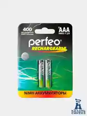 Батарейки аккумуляторные Perfeo, мизинчиковые AAA / HR3, 2 штуки