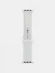 Белый силиконовый ремешок для Apple Watch, с корпусом, 38 / 40 / 42 / 44