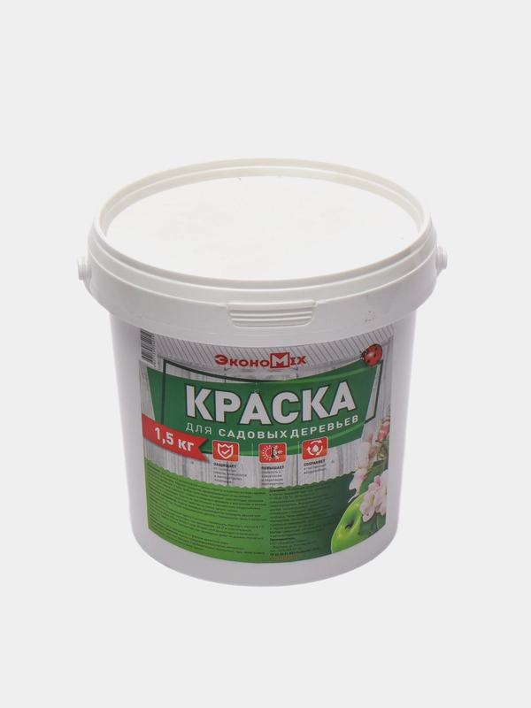 Садовая побелка акриловая ЭконоМикс, 1,5 кг