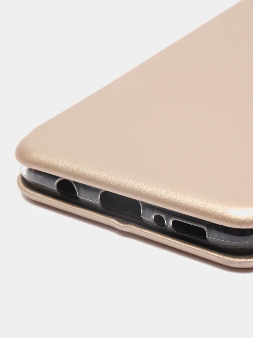Золотой чехол книжка Samsung Galaxy M51, Самсунг Галакси М51