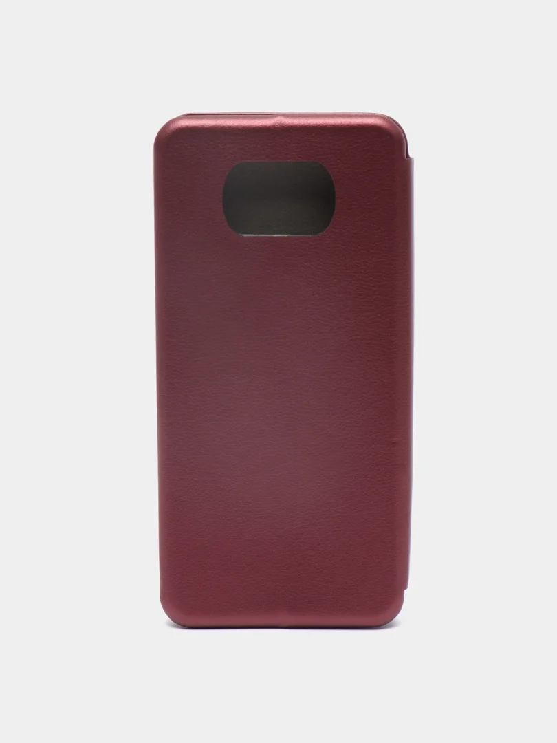 Багровый чехол-книжка Xiaomi Poco X3 (NFC) / Poco X3 Pro